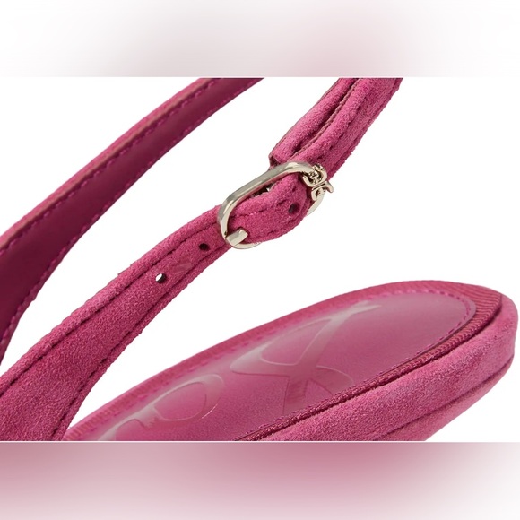 Sam Edelman Bianka Sling Slingback pink Suede Shoes Sz 7 - Picture 6 of 7